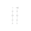 Pearl Drop Earrings|Majorica Long Dangle Earrings With Round Pearls