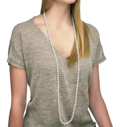 Long Pearl Necklaces|Majorica Long Necklace Jour With 10Mm White Pearls 120Cm