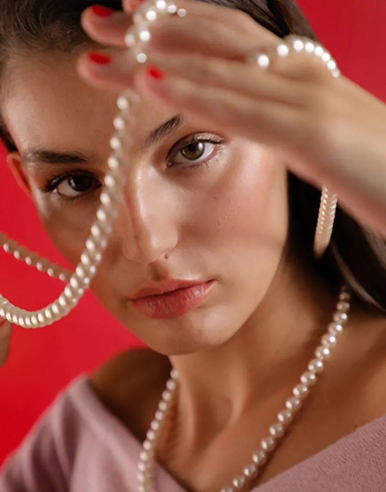 Long Pearl Necklaces|Majorica Long Necklace Jour With 8Mm White Pearls 150Cm