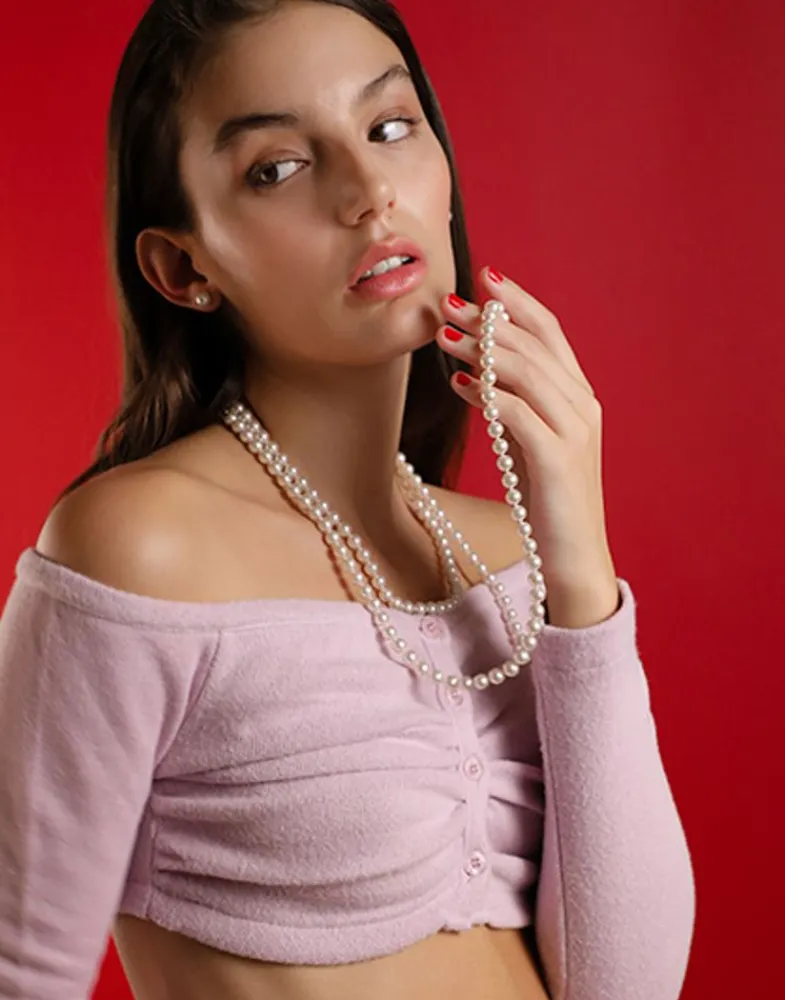 Long Pearl Necklaces|Majorica Long Necklace Jour With 8Mm White Pearls 150Cm