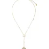 Pearl Chain Necklaces|Majorica Long Roxana Necklace With A Mother-Of-Pearl Flower