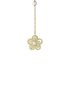 Pearl Chain Necklaces|Majorica Long Roxana Necklace With Pearl Flower
