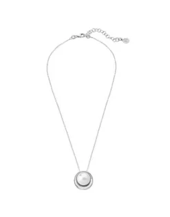 Pendants With Chain|Majorica Margot Silver Necklace With An Embedded Round Pearl
