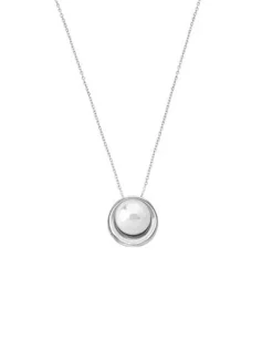 Pendants With Chain|Majorica Margot Silver Necklace With An Embedded Round Pearl