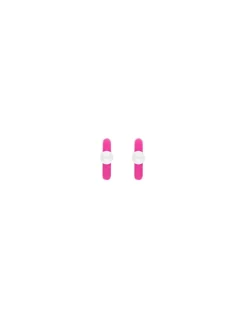 Pearl Hoop Earrings|Majorica Mini 4 Mm Color Pop Pearl Magenta Hoop Earrings