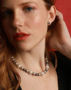 Long Pearl Necklaces|Majorica Multicolour Estela Pearl Necklace 36Cm
