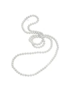 Long Pearl Necklaces|Majorica Necklace Jour 8Mm White Pearls 120Cm