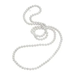 Long Pearl Necklaces|Majorica Necklace Jour 8Mm White Pearls 120Cm