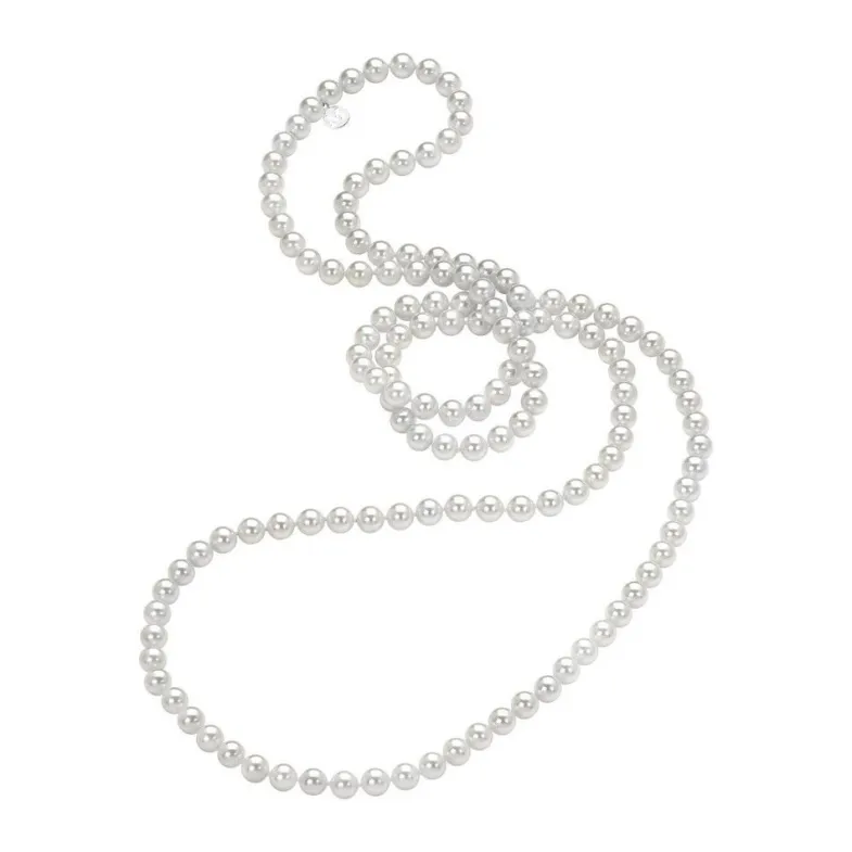 Long Pearl Necklaces|Majorica Necklace Jour 8Mm White Pearls 120Cm