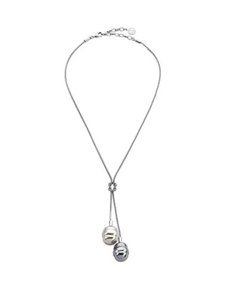 Pearl Chain Necklaces|Majorica Necklace Tender With Gray And Nuage Barroque Pearls