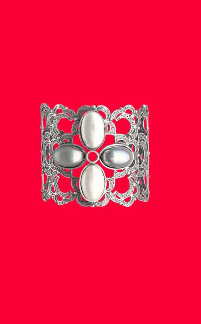 Pearl Drop Earrings|Majorica Pearl Filigree Flower Earrings Peregrina