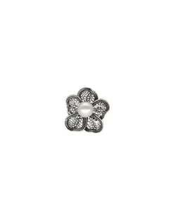 Large Pearl Rings|Majorica Pearl Ring Peregrina With Filigree Flower