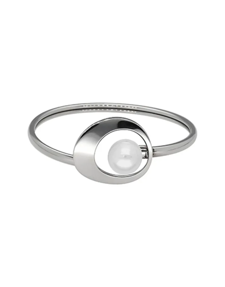 Bangle Bracelets|Majorica Petra Bangle In Steel And White Pearl