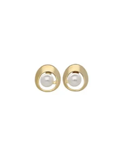 Short Earrings|Majorica Petra Earrings In Gold Steel