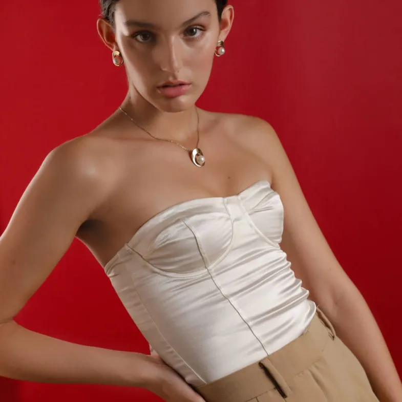 Short Earrings|Majorica Petra Earrings In Gold Steel