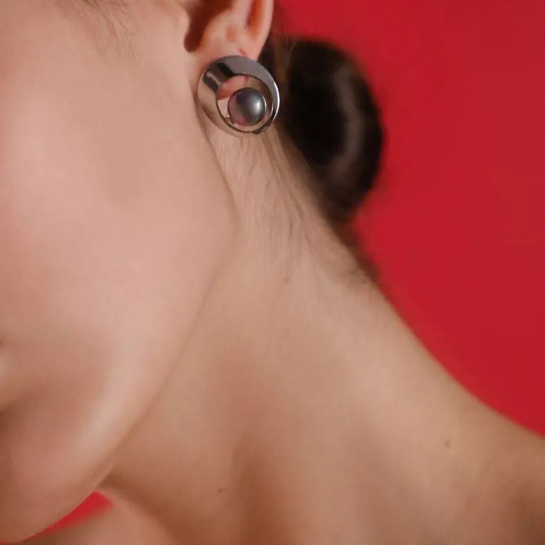 Short Earrings|Majorica Petra Earrings In Steel