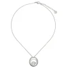 Pendants With Chain|Majorica Petra Necklace In Steel With A Round White Pearl