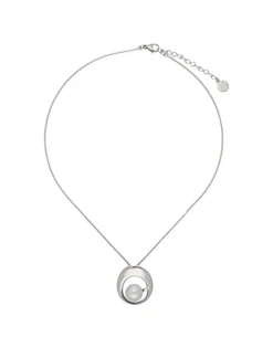 Pendants With Chain|Majorica Petra Necklace In Steel With A Round White Pearl