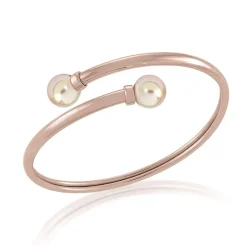 Bangle Bracelets|Majorica Pink Steel Bangle Galatea