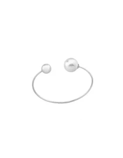 Bangle Bracelets|Majorica Rigid Bracelet Aura With White Pearl