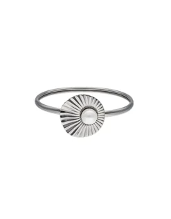 Bangle Bracelets|Majorica Rigid Le Palm Steel Bracelet With A White Pearl