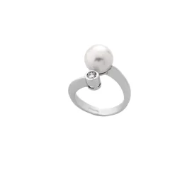 Medium-Sized Rings|Majorica Ring Cercle With 10Mm White Pearl