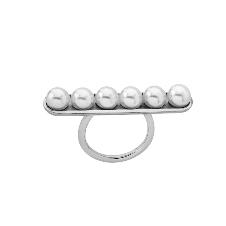 Large Pearl Rings|Majorica Ring Itaca