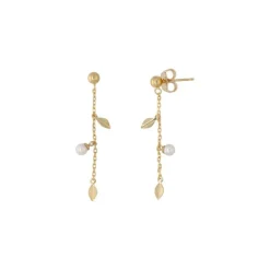 Pearl Drop Earrings|Majorica Romea Long Earrings