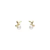 Short Earrings|Majorica Romea Short Earrings In Gold-Plated Silver And White Pearl