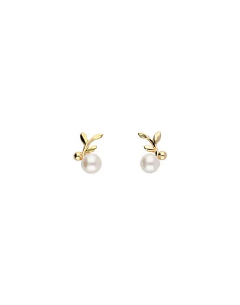 Short Earrings|Majorica Romea Short Earrings In Gold-Plated Silver And White Pearl