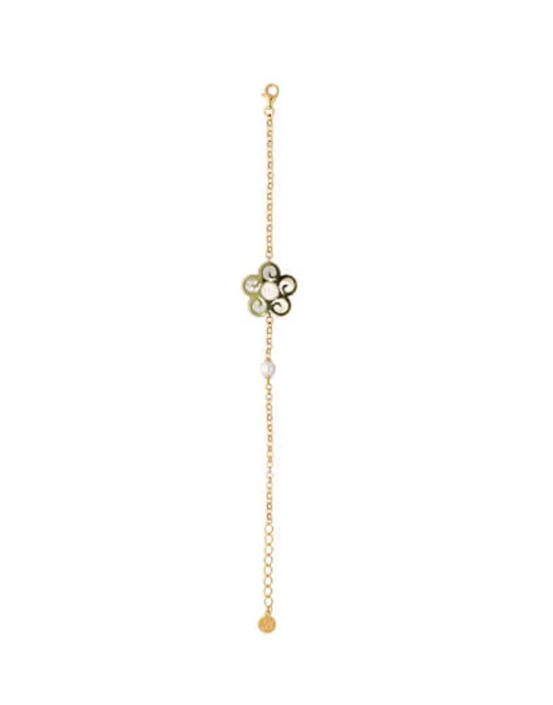 Chain Bracelets|Majorica Roxana Pearl Flower Bracelet