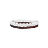 Leather Bracelets|Majorica Sailor Bracelet In Steel, Brown Leather And White Pearl 21Cm