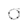Chain Bracelets|Majorica Sailor Chain Bracelet In Steel And Black Pearls