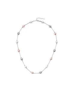 Pearl Chain Necklaces|Majorica Short Necklace Ilusion 8Mm White, Nuage And Pink Pearls