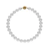 Pearl Chokers|Majorica Short Pearl Necklace Lyra Gold Plated 14Mm 45Cm