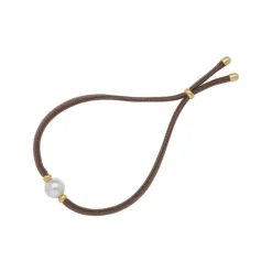 Elastic Bracelets|Majorica Sifnos Adjustable Unisex Elastic Bracelet Taupe