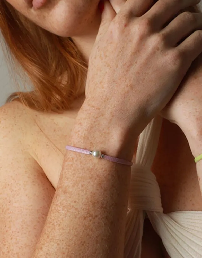 Elastic Bracelets|Majorica Sifnos Elastic Bracelet In Lilac With Pearl