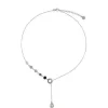 Pearl Chain Necklaces|Majorica Silver Algaida Short Necklace With Pearl And Black Murano Glass