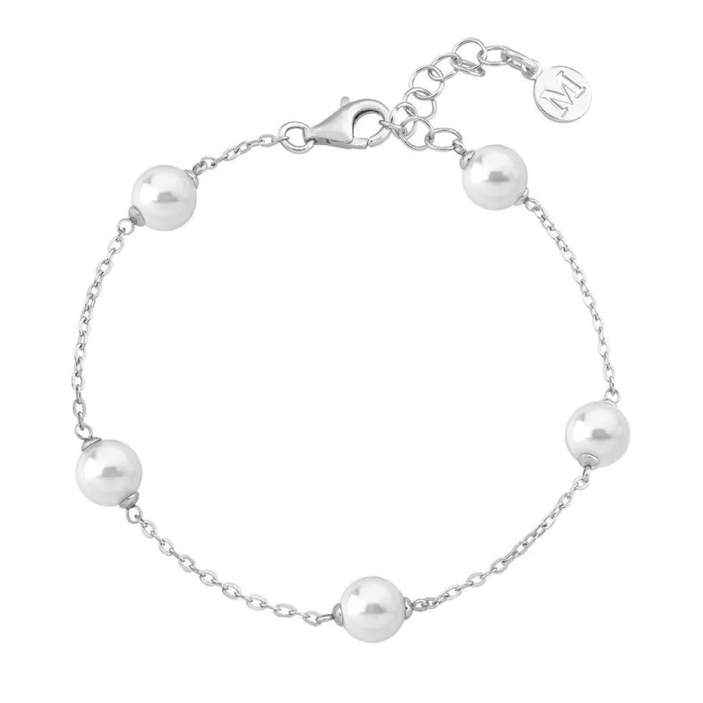 Chain Bracelets|Majorica Silver Bracelet Ilusion