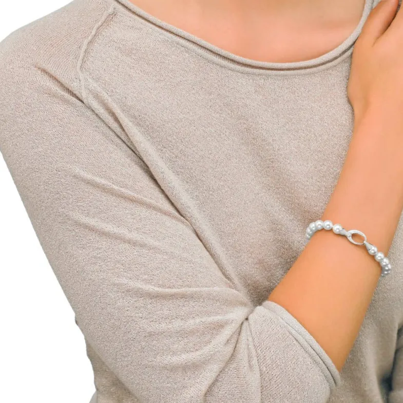 Silver Bracelets|Majorica Silver Bracelet Lyra 8Mm
