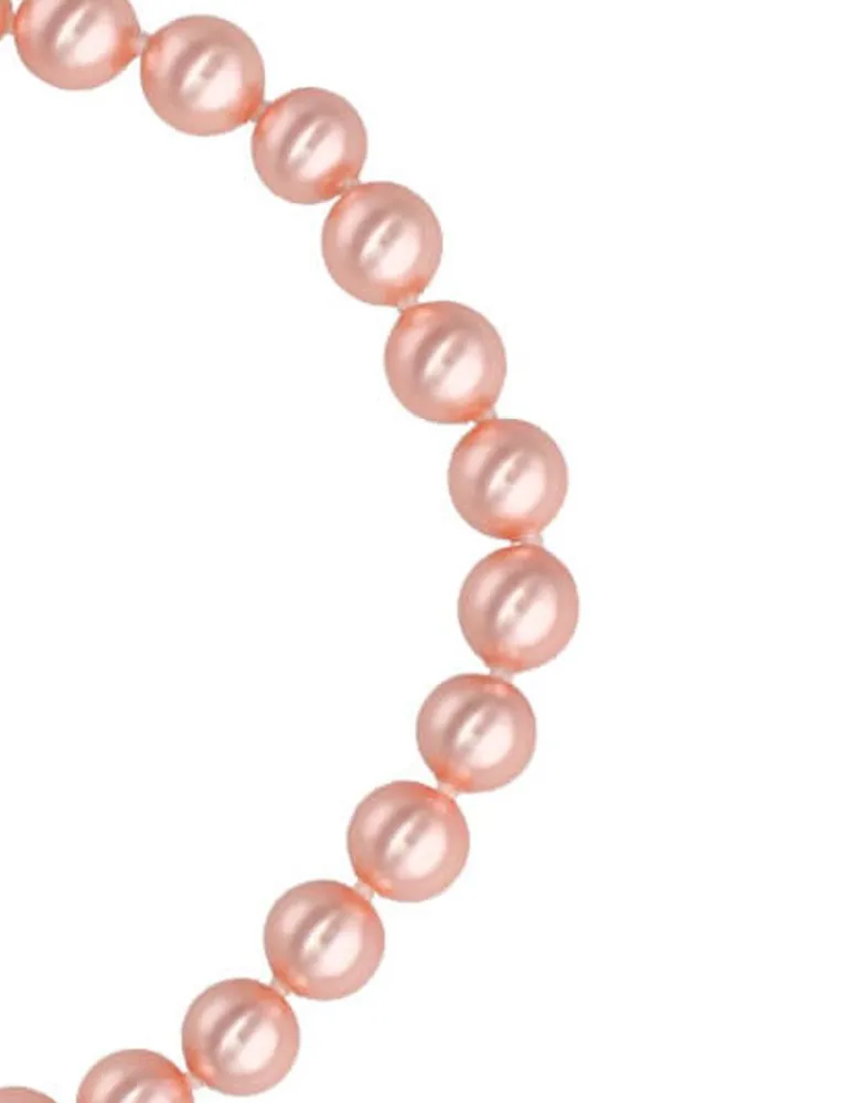 Silver Bracelets|Majorica Silver Bracelet Lyra With 6Mm Pink Pearls