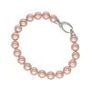Silver Bracelets|Majorica Silver Bracelet Lyra With 8Mm Pink Pearls
