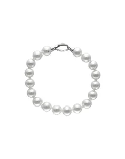 Silver Bracelets|Majorica Silver Bracelet With 10Mm White Pearls Lyra