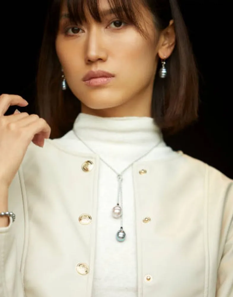 Pearl Drop Earrings|Majorica Silver Earrings Agora With 12Mm Gray White Pearl