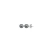 Pearl Stud Earrings|Majorica Silver Earrings Lyra With 6Mm Gray Pearl