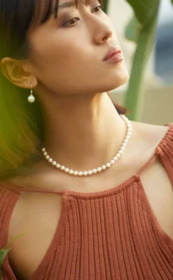 Pearl Drop Earrings|Majorica Silver Earrings Nuada With 10Mm White Pearl French Clasp