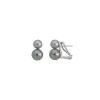 Short Earrings|Majorica Silver Earrings Nuit With 7 And 9Mm Gray And Nuage Pearls