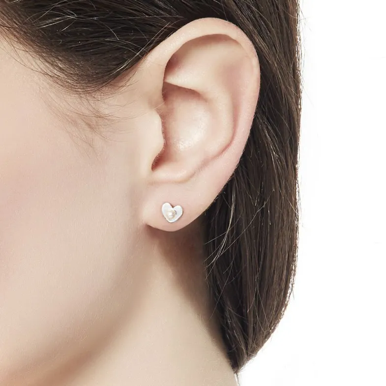 Short Earrings|Majorica Silver Girl Earrings Pure Love