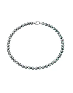 Long Pearl Necklaces|Majorica Silver Gray Pearl Necklace Lyra 8Mm 45Cm