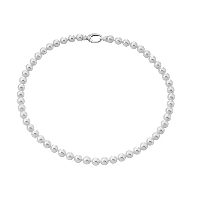 Long Pearl Necklaces|Majorica Silver Lyra Necklace 10Mm 45Cm